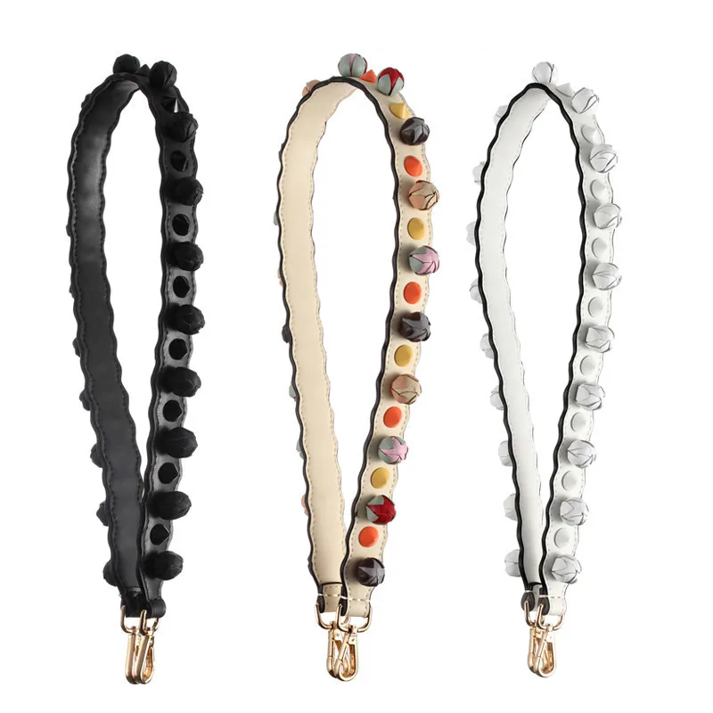 Новинка в стиле ретро с цветочным принтом заклепками из натуральной кожи