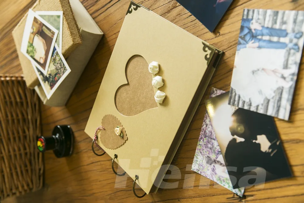 Цветы DIY альбом креативный полый стиль любви 10 дюймов ручной работы Diy Фотоальбом ребенок девушка друг подарок украшения альбомы
