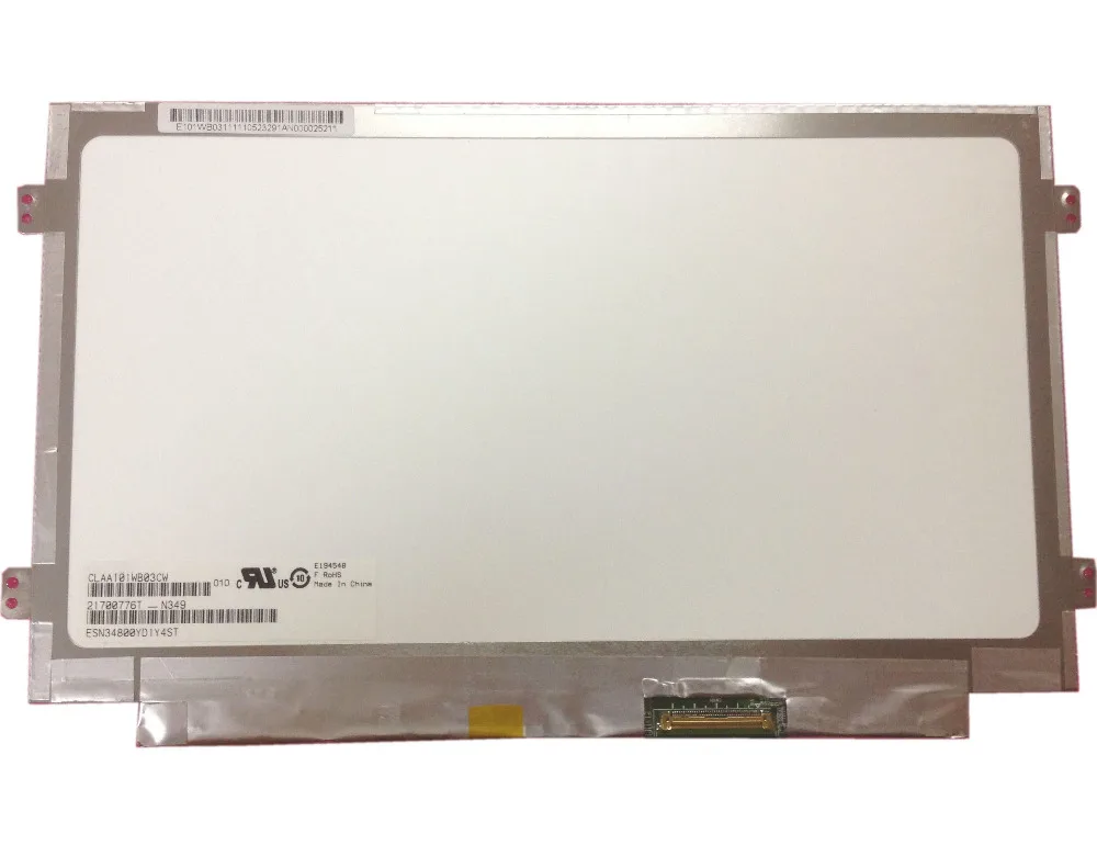 

CLAA101WB03CW LP101WH2 TLA2 TLA3 TLA1 TLB1 CLAA101WB03 1366*768 40pins Slim LCD LED Display Screen Panel