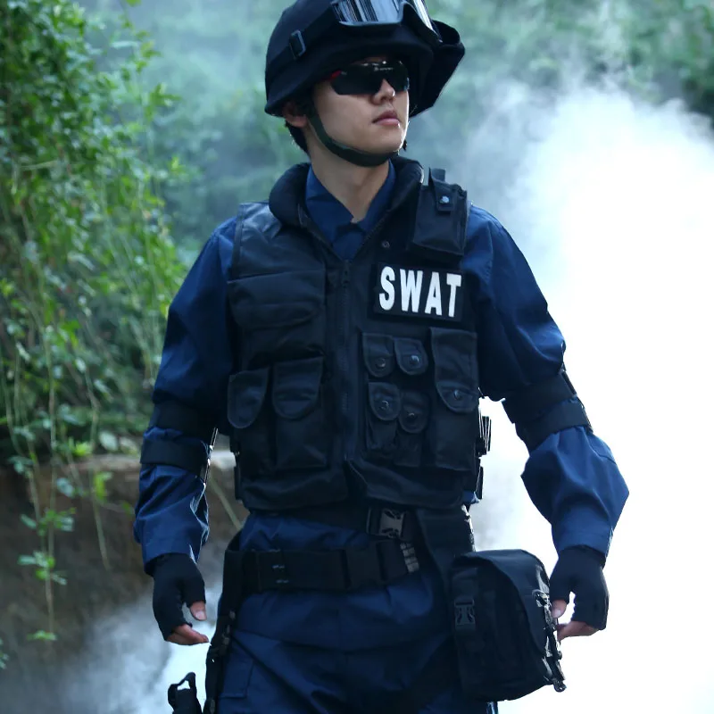 60 см военный тактический жилет черный Открытый SWAT FBI высокое качество защитный боевой полицейский Оборудование безопасности тренировочный жилет