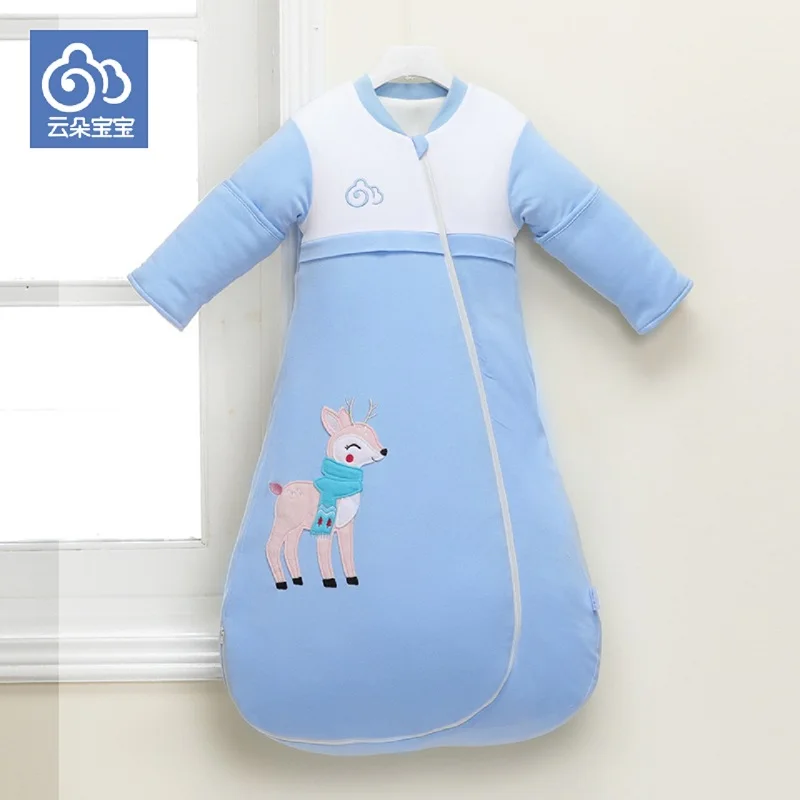 

Baby sleeping bag envelop for neonate pure cotton newborn baby infant wrapped cocoon in winter stroller bag well done in details