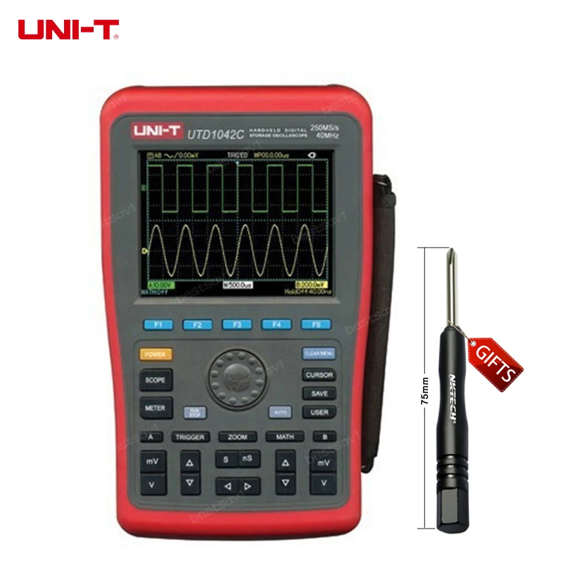 UNI-T UTD1042C 2Channels 40MHz 250MS/s Handheld Oscillograph Digital Oscilloscope DSO | Инструменты