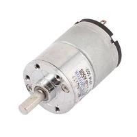 uxcell dc motor 12v 400 500rpm electric powerful high torque gear box motors silver tone electrical equipment supplies