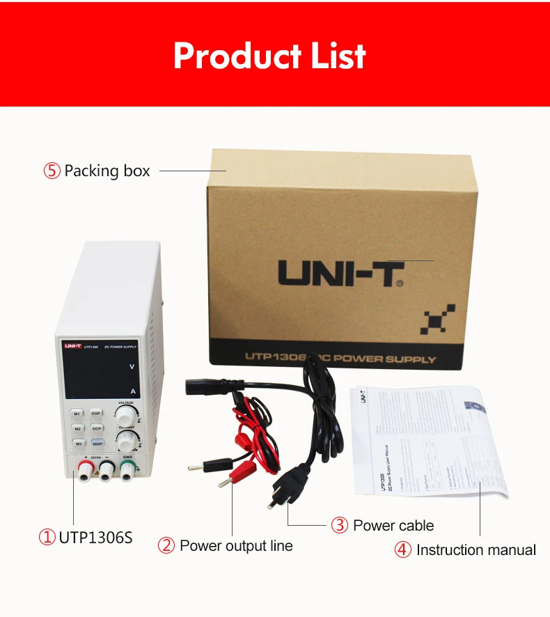 UNI-T UTP1306 Переключение DC Питание 110V Напряжение регулятор стабилизаторы цифровой Дисплей СВЕТОДИОДНЫЙ 0-32 в пост 0-6A лабораторный прибор