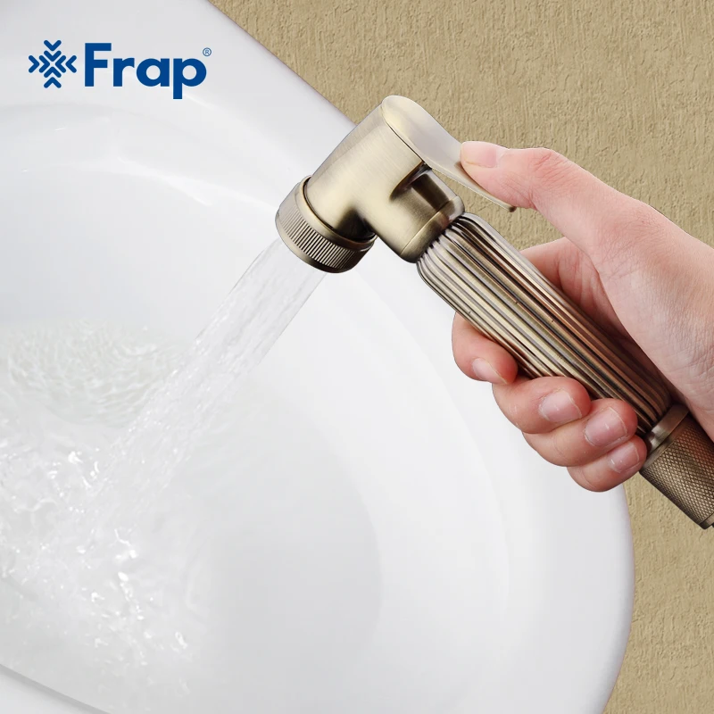 Frap латунный спрей для биде в ретро стиле твердая ручная Лейка Shattaf насадка