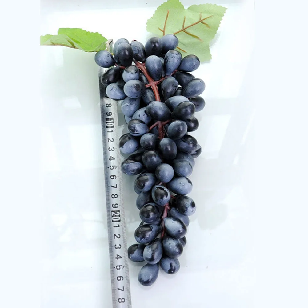 Пластиковые реалистичные искусственный виноград поддельные фрукты еда дома