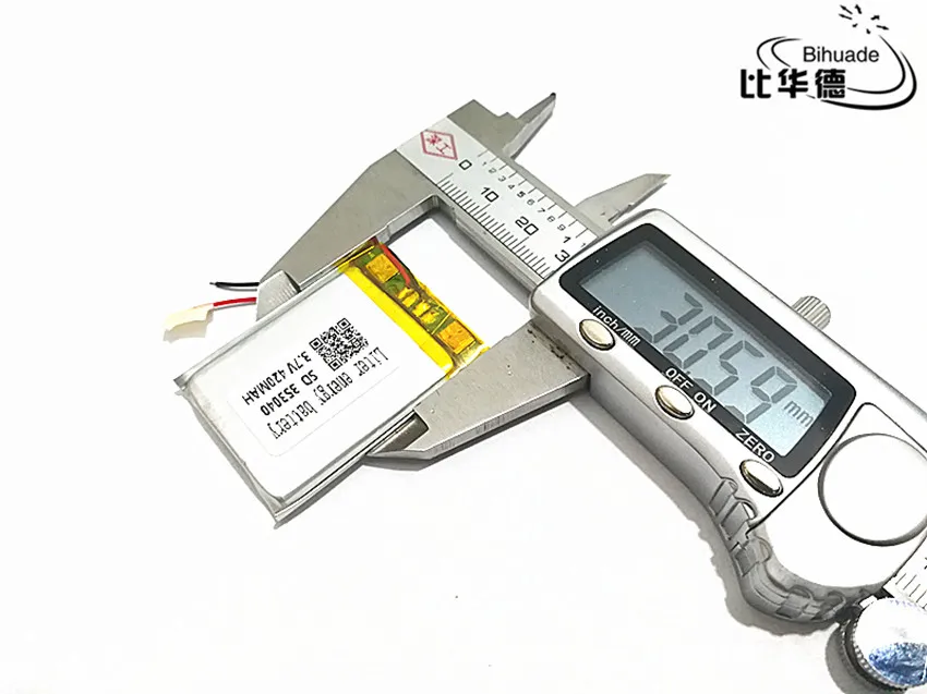 1 шт 353040 MP3 MP4 Аккумулятор 3 7 в 420 мАч перезаряжаемая литий полимерная батарея|mp4