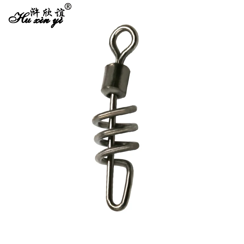 

HXY PCS(50 20) SIZE(10# to 3/0#) Rolling swivel with screwed snap fishing swivels tackle fishing hook connector rolling swivels