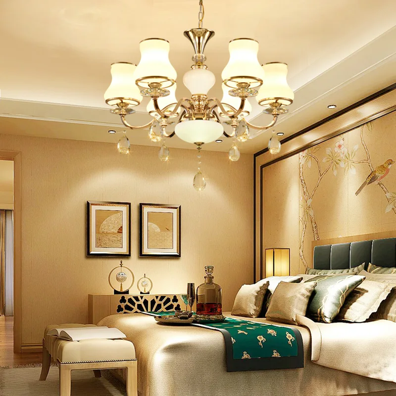 Современные светодиодные золотые хрустальные люстры de cristal для гостиной