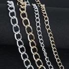 Цепочка NiceBeads из алюминия, Посеребренная светильник-золотая для ожерелья, браслета