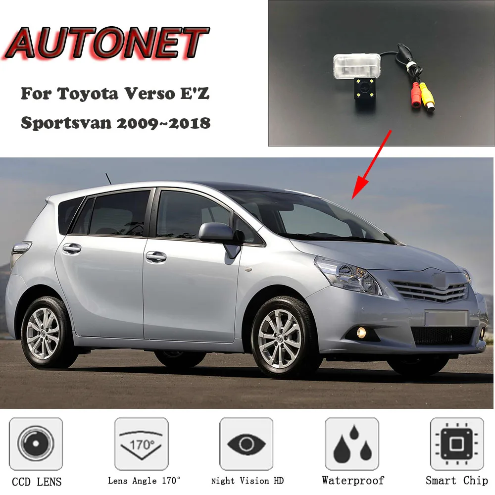 Камера заднего вида с ночным видением для Toyota Verso E'Z Sportsvan 2009 ~ 2018 CCD/номерной знак