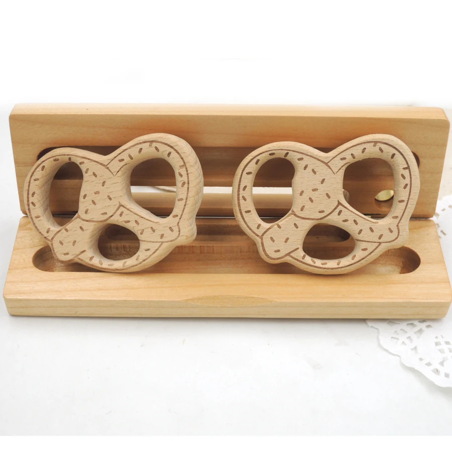 10 шт. деревянные печенья прорезыватели жевательные игрушки для кормления