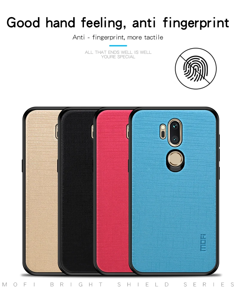 Чехол MOFI для LG G7, тонкая задняя крышка Q, тканевая Защитная крышка для LG G7 ThinQ Funda G7, чехол ThinQ
