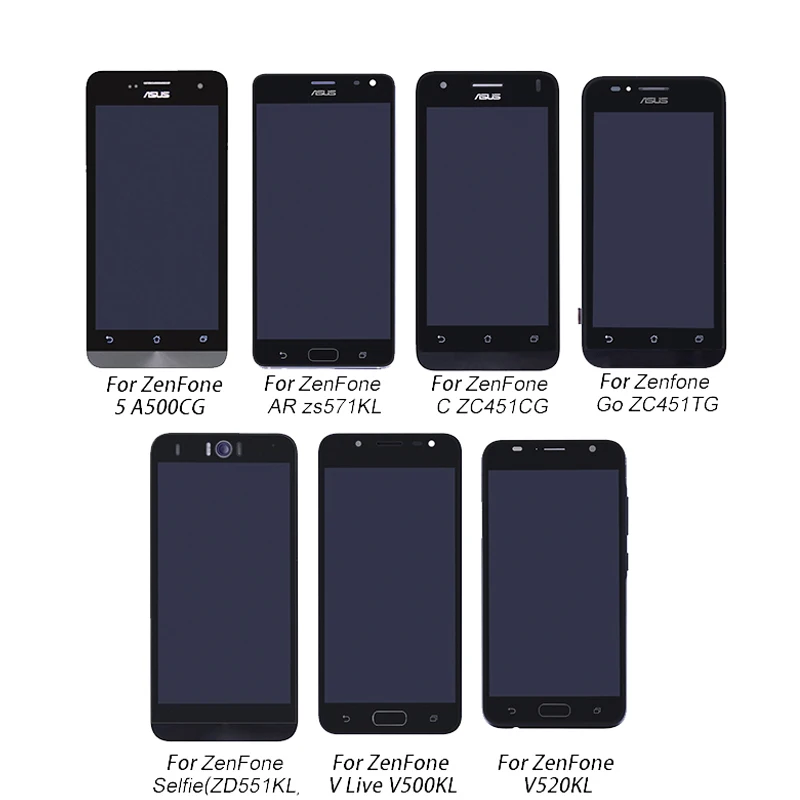 Asus Zenfone ЖК-дисплей Дисплей+ кодирующий преобразователь сенсорного экрана в сборе для Asus ZenFone A500CG V500KL V520KL ZS571KL ZC451TG ZC451CG ZD551KL