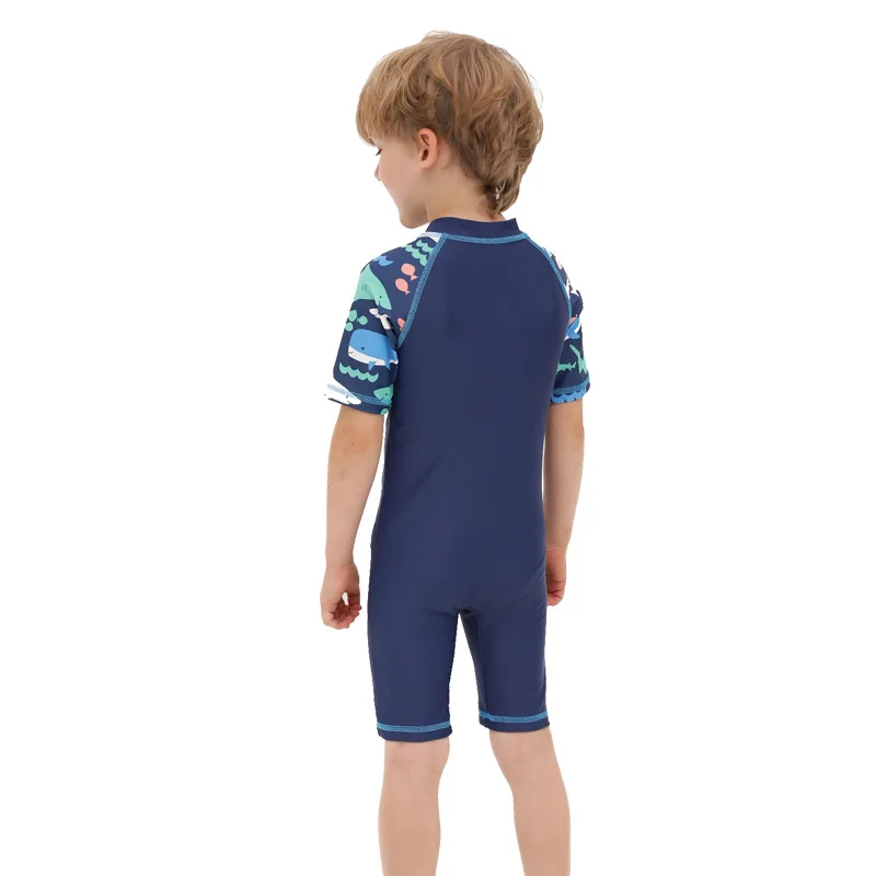 Детский купальный костюм с защитой от УФ-лучей трико для серфинга рисунком