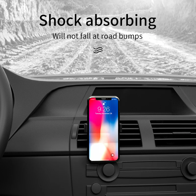 Автомобильный держатель для телефона HOCO для iPhone 8X7, мини держатель на вентиляционное отверстие, вращающийся на 360 градусов, автомобильный держатель для телефона, автомобильная подставка для телефона