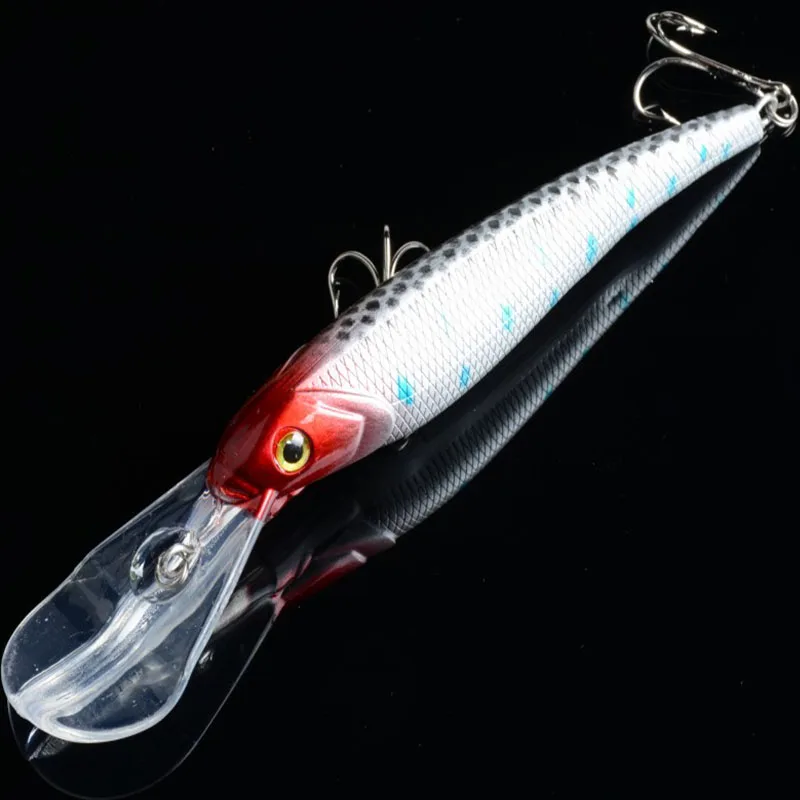 20 шт. гольян приманки для рыбалки 16 5 см 27.9 G 2 # крючки снасти минноу жёсткий