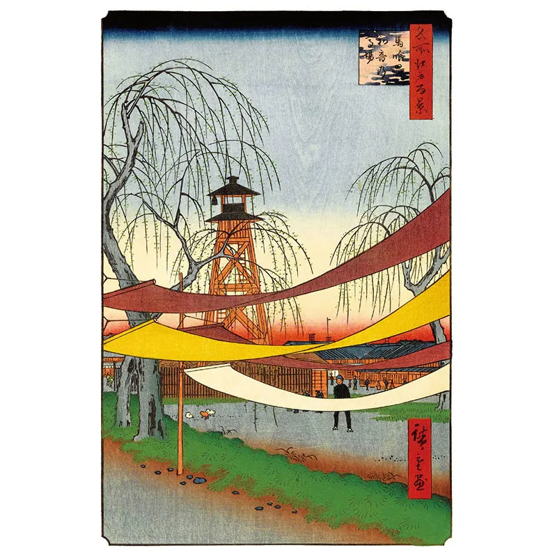 112 шт./компл. Ukiyo e Художественная открытка от хирошиджа утагава укийое винтажная s