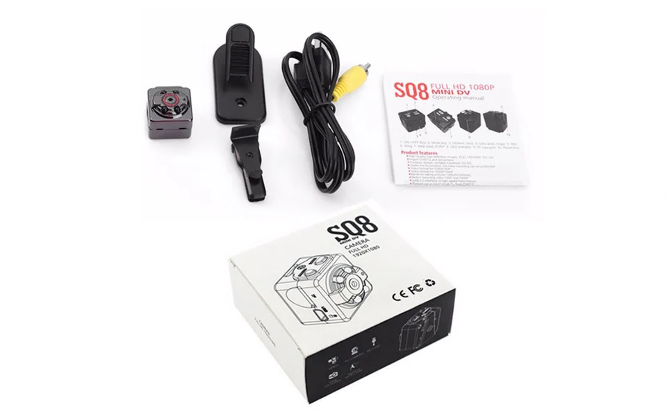 SQ8 мини камера Full HD 1080P 720P микро для цифрового DVR Cam Видео Диктофон DV видеокамера с