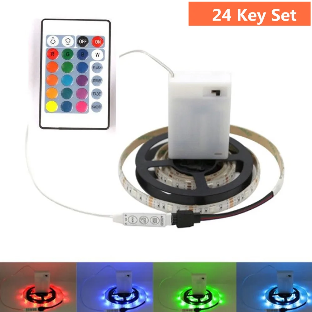 5 в СВЕТОДИОДНАЯ лента SMD 5050 водонепроницаемая RGB ТВ ПОДСВЕТКА гибкий