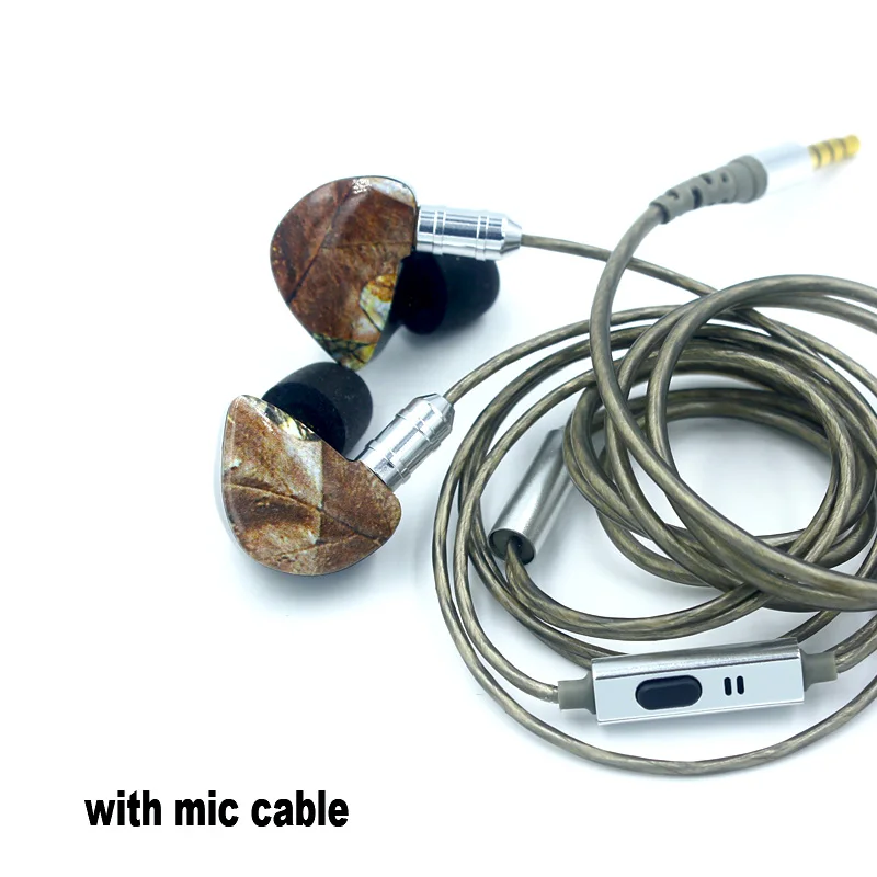 GREY CABLE MIC PIZEN UEs PRO диаметр драйвера для ноулза 30042 двойная Магнитная Бериллиевая Мембрана 4 дайверские наушники красный черный синий деревянный цвет - Цвет: GREY CABLE MIC
