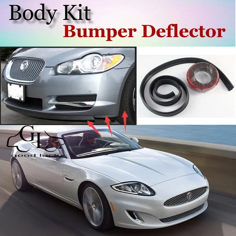 Бампер для губ отражающий губы Jaguar XK/XKR/XK8 передний спойлер юбка TopGear Friends To Car