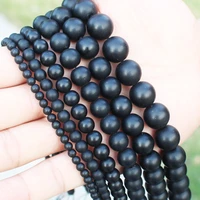 free shipping black frost onyx agates 4 14mm round beads 16 strand for jewelry making can mixed wholesale
