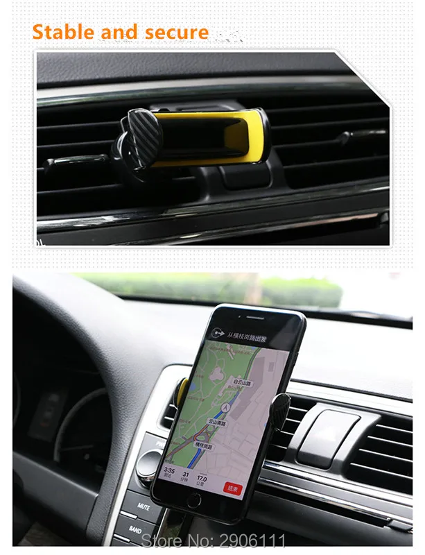 Держатель для телефона на вентиляционное отверстие автомобильный держатель