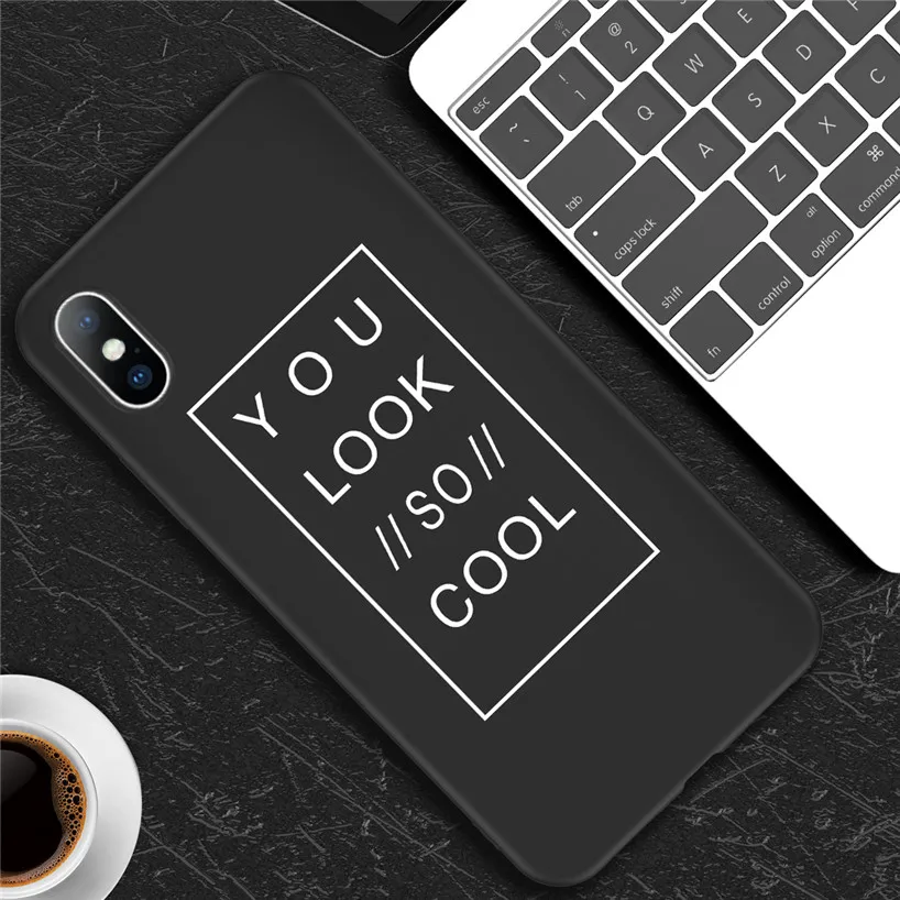 AC2630 Матовый Мягкий силиконовый чехол USLION для iPhone 11 XS Max XR X, чехол для телефона с сердечком для iPhone 7, 8, 6, 6 s Plus, 5 S, SE - Цвет: AC2630