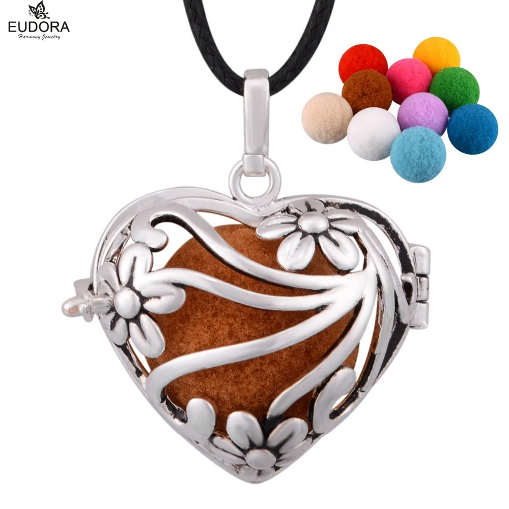 Медальон для аромотерапии клетка в форме сердца 5 шт. подвеска виде духов