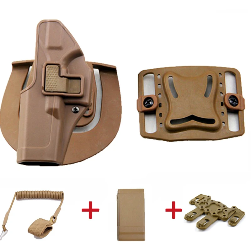 Combination 7 Левая/правая рука БЫСТРАЯ капля Glock пистолет кобура с пистолетом аксессуары для Glock 17 19 22 23 31 32 пистолет тактический охотничий снаряжение - Цвет: Combination 7