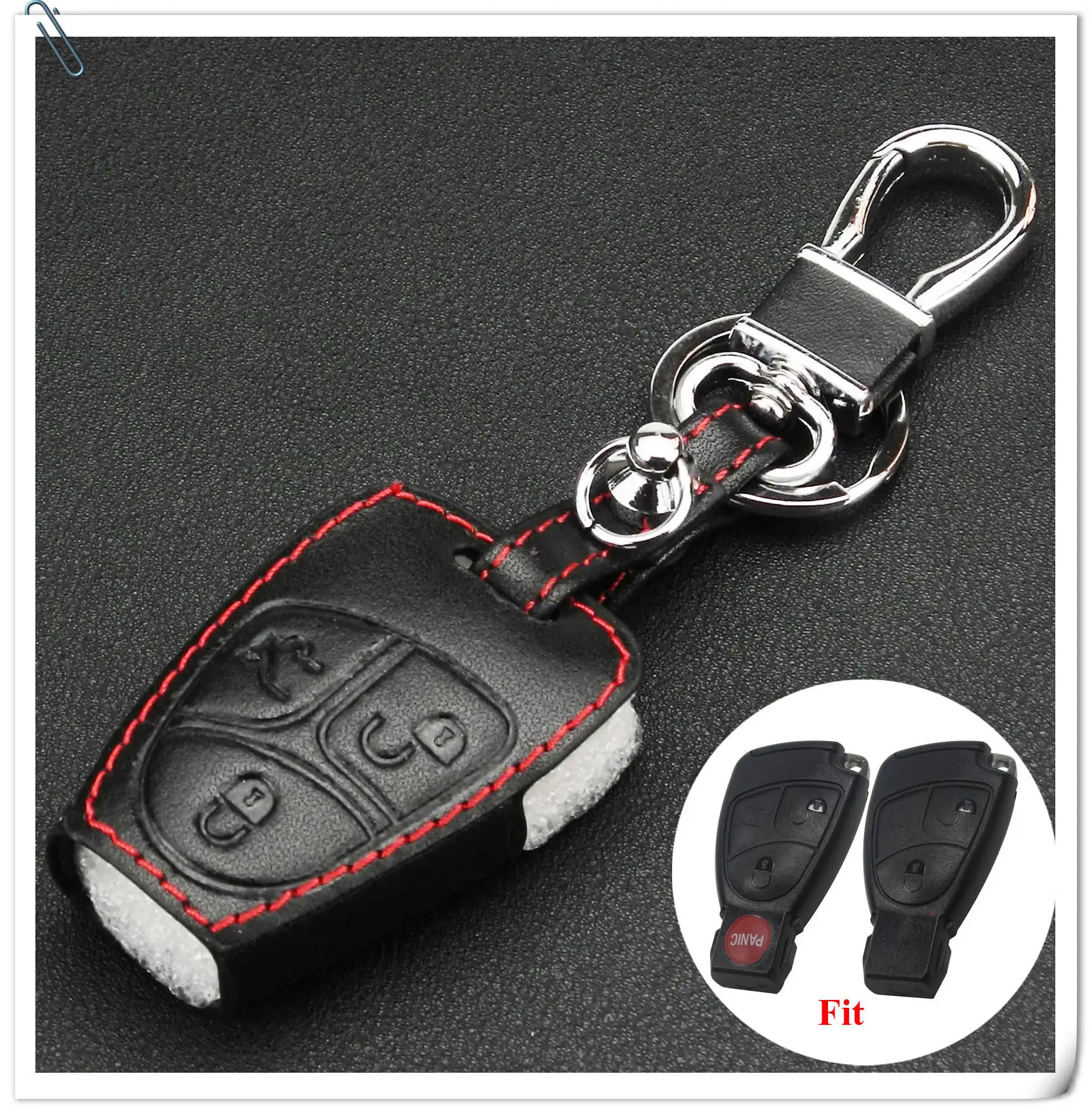 Jingyuqin дистанционный кожаный чехол для ключей для Mercedes Benz A C E S ML CLK SLK CLS класс Брелок Защитный брелок держатель сумка
