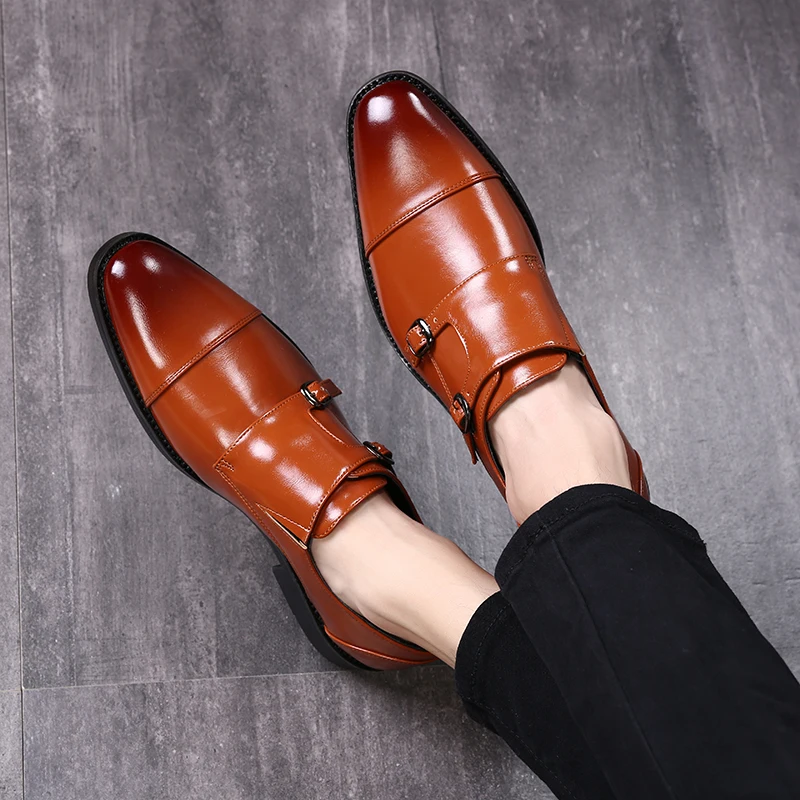 mens formal shoes genuine leather oxford for men italian 2019 dress wedding big size 48 brogues | Обувь