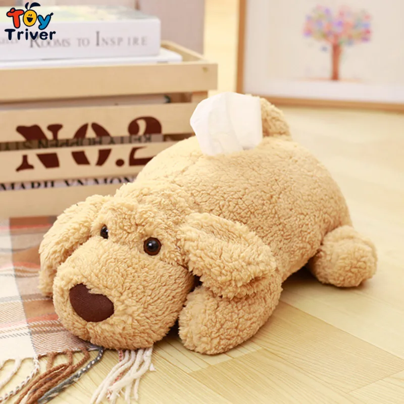 Kawaii Teddy Bear Плюшевая собачка игрушки тканевая коробка чехол Салфетка Бумага