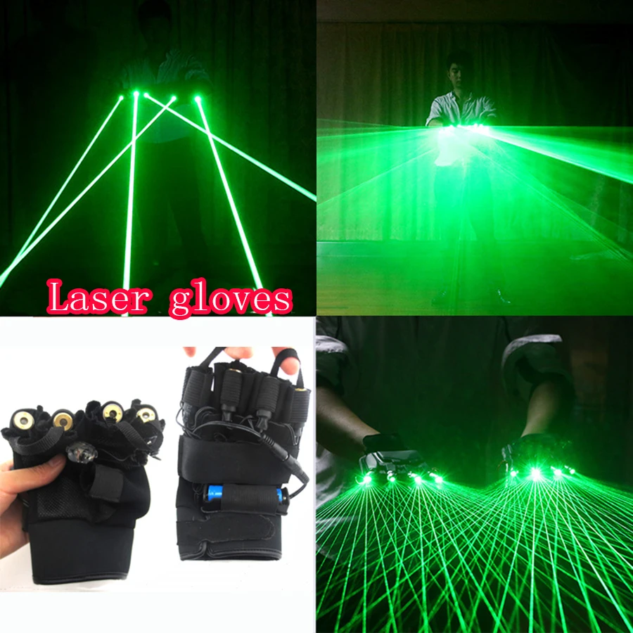 Лазерные перчатки 2 в 1 светлый цвет фотоэлемент для диджея клуба сцены танцев