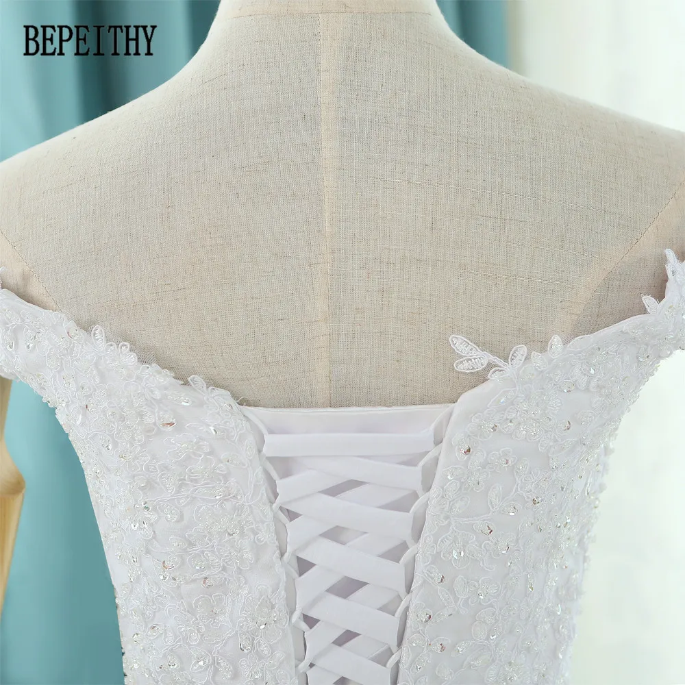 BEPEITHY 2017 Vestidos de Novia новый дизайн богемные Свадебные платья с открытыми плечами