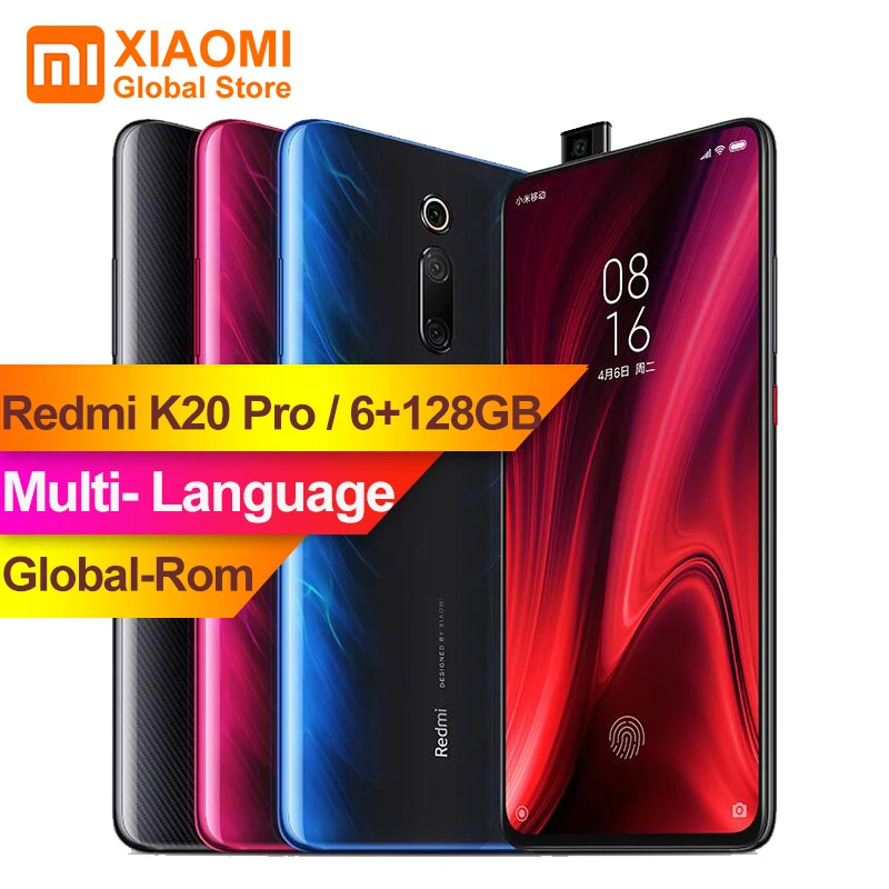 Смартфон Xiaomi Redmi K20 Pro с глобальной прошивкой 6 ГБ 128 полноэкранный 48 миллионов