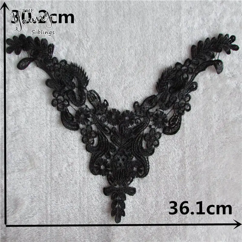 Высокое качество кружева вышивка кружевной воротник Венеция Ткань DIY декольте