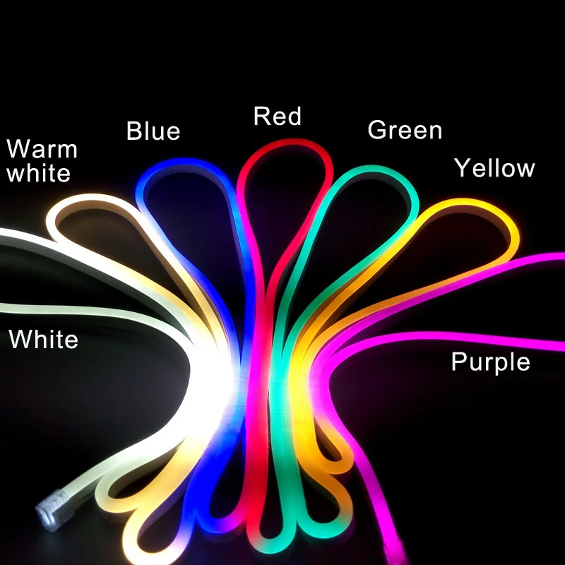 Светодиодный неоновый светильник для сада 220 В IP67 водонепроницаемый гибкий AC