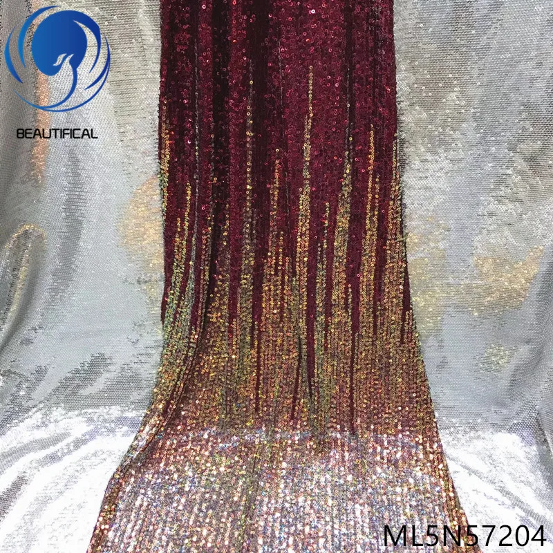 Красивая африканская кружевная ткань Новое поступление 3 сантиметра пайетки