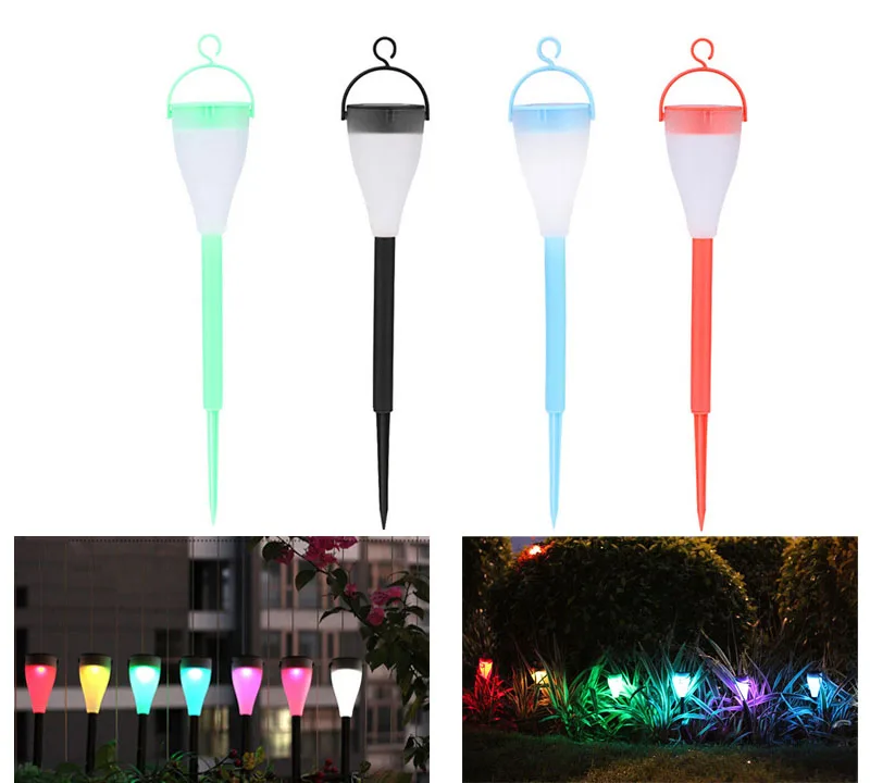 Новые Красочные Солнечный СВЕТ Спайк Пятно Света Прожектор Пейзаж Сада Двор Путь