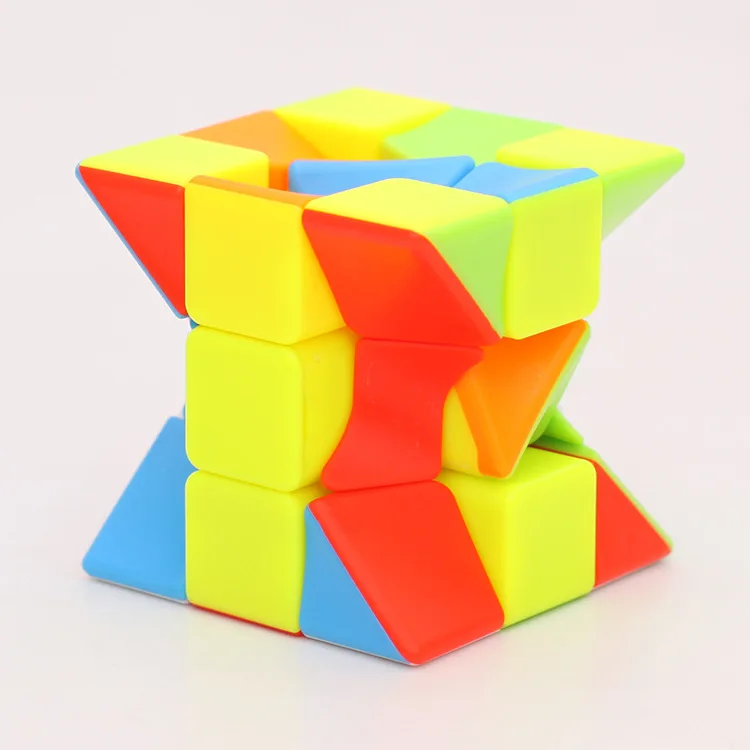 QiYi Zcube 3x3x3 кручение волшебный куб цветной витой куб головоломка игрушка без наклеек Пазлы красочные Развивающие игрушки для детей