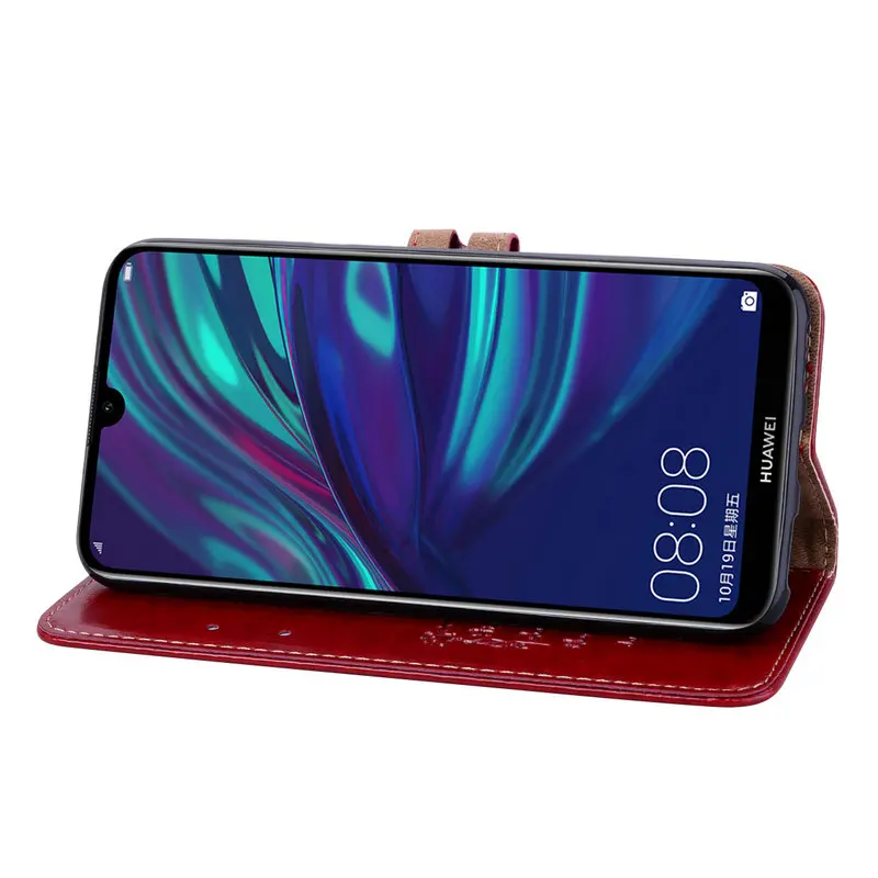For Funda Huawei Y7 2019 Case Y7Prime Flip Cover 360 Protect Luxury Leather Wallet for Prime | Мобильные телефоны и