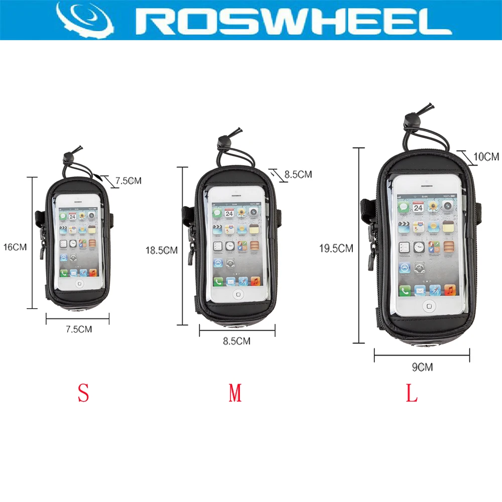 Велосипедная Рама ROSWHEEL 1/1.5L передняя трубка сумка для телефона MTB велосипедная с