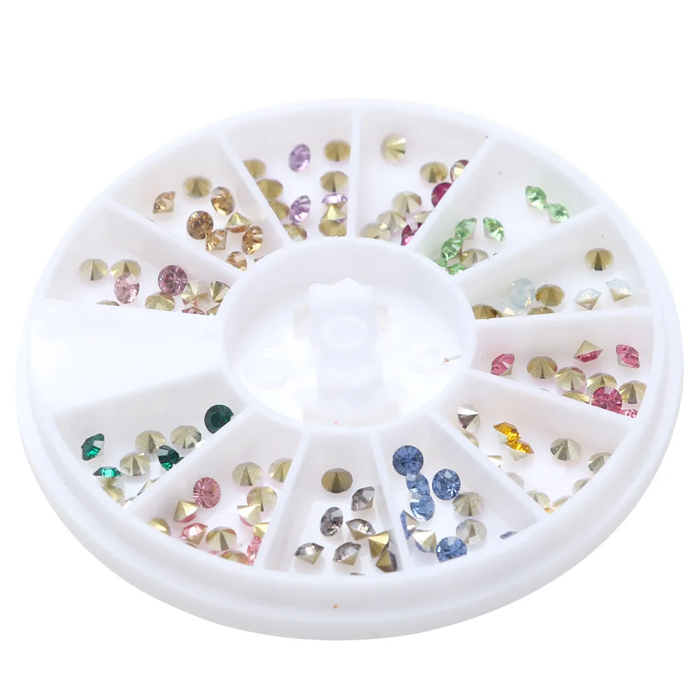 LF 1Box(120Pcs) Acrylic Rhinestone For Needlework PointBack Cabochon Scrapbook Decoration Craft DIY Embellishments Accessories | Дом и сад