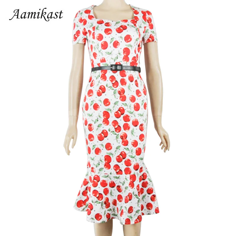 Новинка 2019 модная женская летняя Элегантная туника с квадратным вырезом AMIKAFASHION