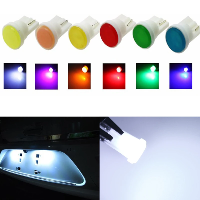 10 шт./лот T10 194 168 W5W 6 LED COB чип 1 5 W Автомобильные двери свет зазор огни оптом Боковые