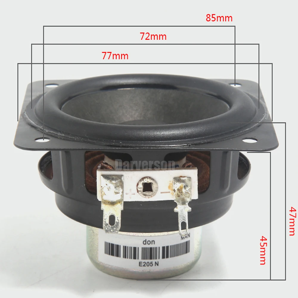 Hi-Fi 3 дюйма магнитный полный диапазон Высокочастотный Низкочастотный динамик