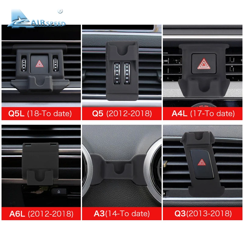 Airspeed для Audi Q5L Q5 A4L A6L A3 Q3 аксессуары ограниченная серия автомобильный мобильный