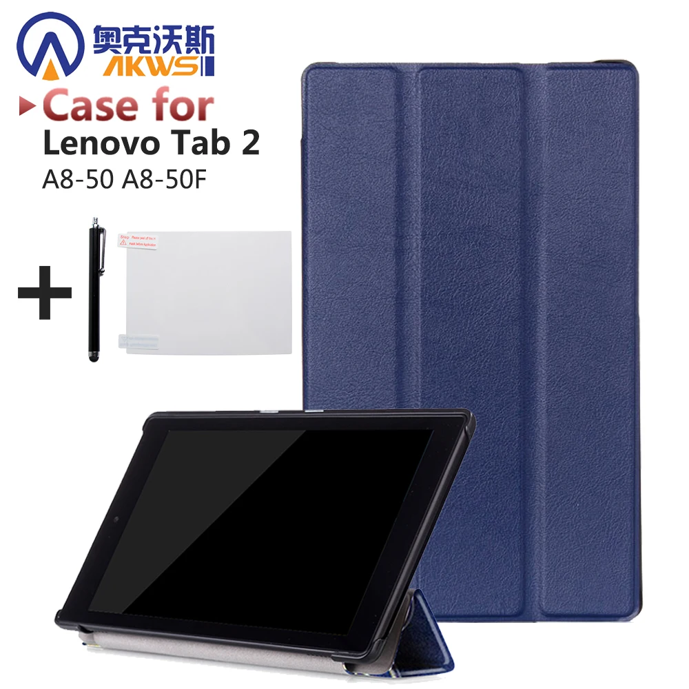 Чехол книжка с подставкой для lenovo Tab 2 защитный кожаный чехол планшета 5 8 A8 50